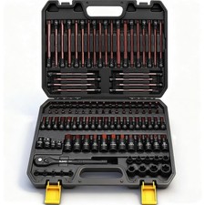 112-Piece Torx and Allen Bit Socket Set, 1/4,...