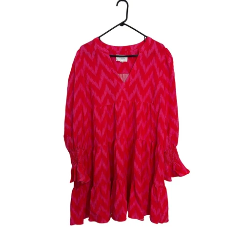 Abito Tuckernuck Pomander Place rosa caldo Ikat Kenzo taglia XXL