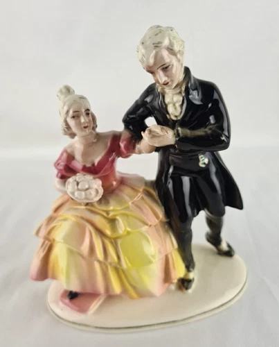 Vintage Hertwig & Co. Cat Lodge Figurine - Baroque Couple