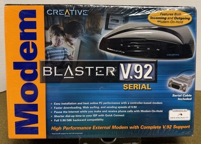 Creative Modem Blaster V.92 Serial New In Sealed Box