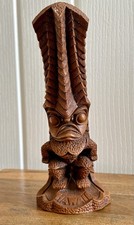 Vintage Coco Joe’s Hapa Wood Kanaloa God Deity Tiki Totem Figure Hawaii 8” 1981