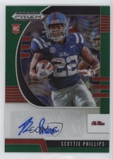 2020 Panini Prizm Draft Picks Rookies Green Scottie Phillips #200 Auto 1by6