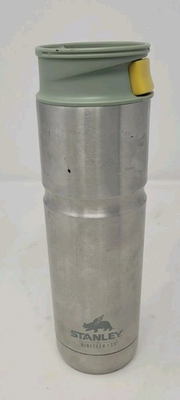 #ad Stanley Classic Trigger Action Travel Mug 20 oz Silver Vacuum Insulated $19.99