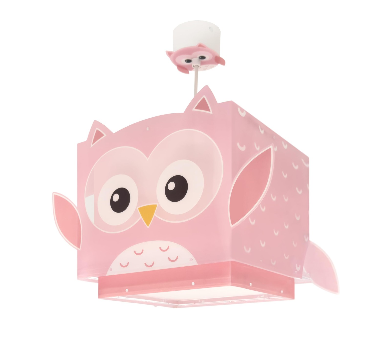 Lampe suspension enfant hibou rose : finis les yeux éblouis grâce au lustre Little Pink Owl