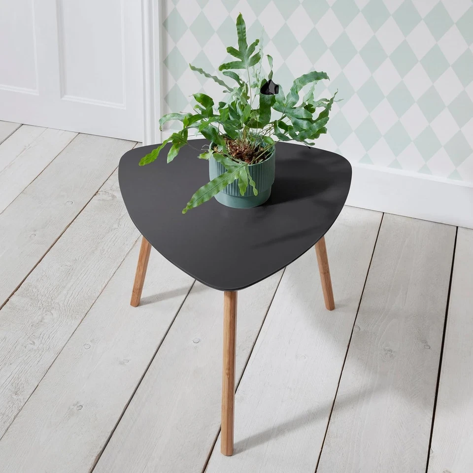Triangular Side Table 55x55x45 cm | Occasional & Coffee Table Scandi Style - Image 2 of 4