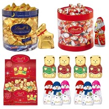 Lindt Milk Chocolate Mini Teddy Bears Reindeer Santa Snowman Christmas Treat 10g
