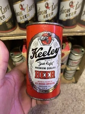 Keeley Flat top beer can Best Brewing Co Chicago IL Old Vintage