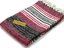 Falsa blanket  Throw  Recycled yarn  50X80 INCH APPROX  Handwoven Yoga mat