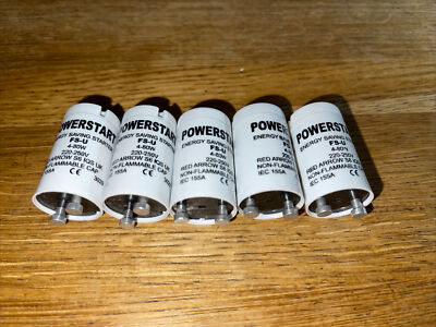 5 x Leuchtstoffröhre Streifen Licht Lampe Starter Birne 220-240V FS-U 4W - 80W