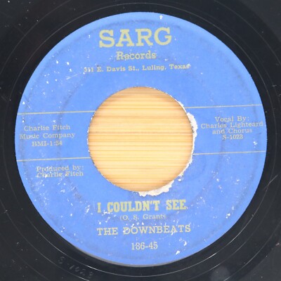 THE DOWNBEATS - I COULDN'T SEE / OH, PLEASE - DOO WOP 45 *HEAR