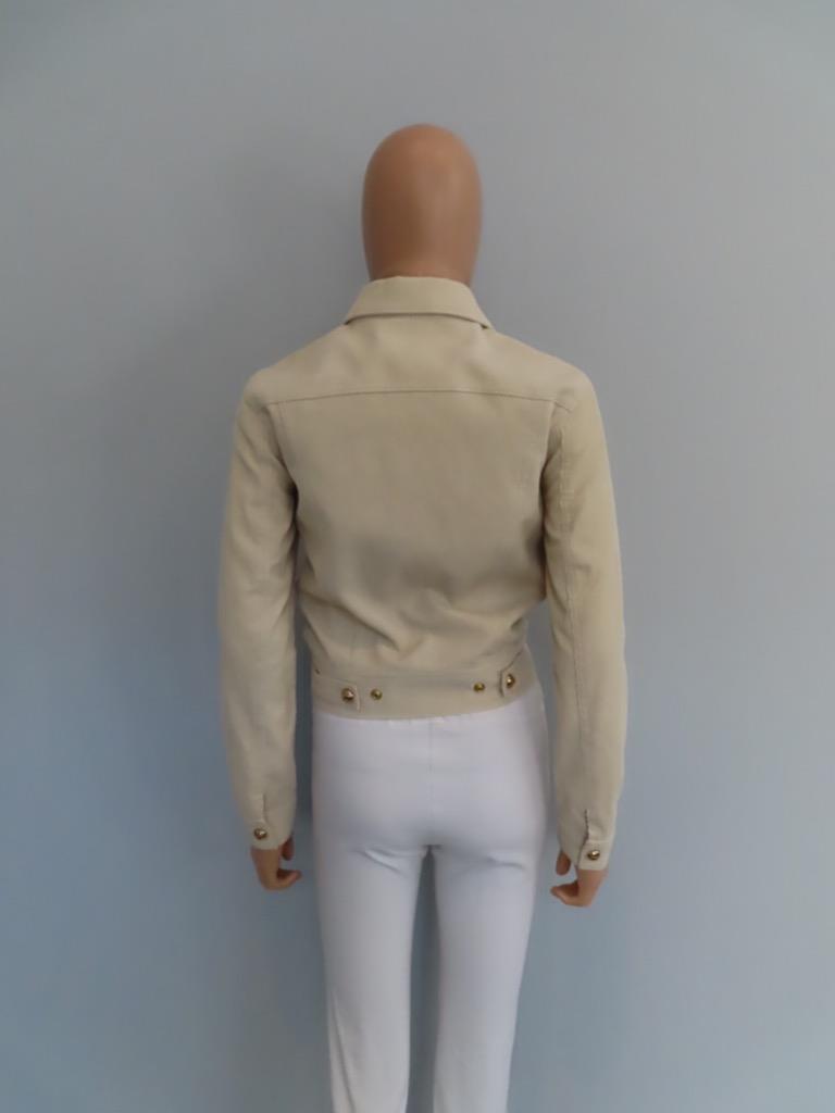 CELINE★素敵！Ecru Raw Wash Corduroy Trucker Jacket NWT CELINE Ecru Raw Wash Corduroy Trucker Jacket Size XS