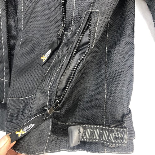 Xelement Motorcycle Jacket Extra Large Black Gray Men Full Zip Up Used - Picture 7 of 7