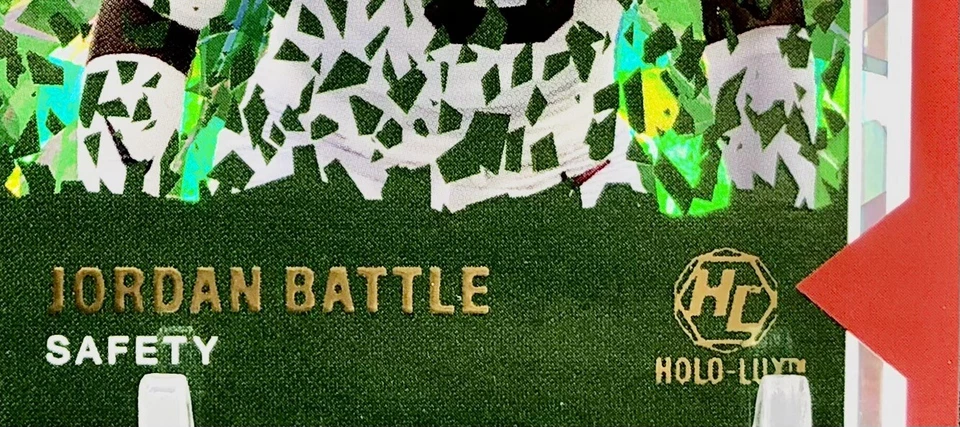 2021 Wild Card Alumination Joedan Battle GREEN CRACKED ICE HOLO-LUX SSP RC 📈 📈 - Image 3 of 4