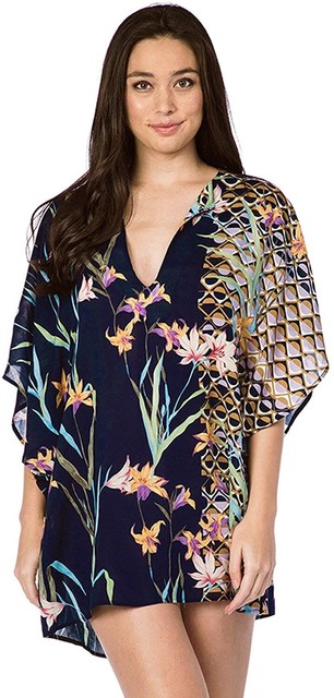 Trina Turk Fiji Floral-print Caftan 
