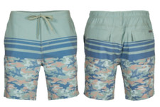 Salt Life Take Flight Camo Walkshort Seafoam Size 32 Live Salty SLX-QD NWT New