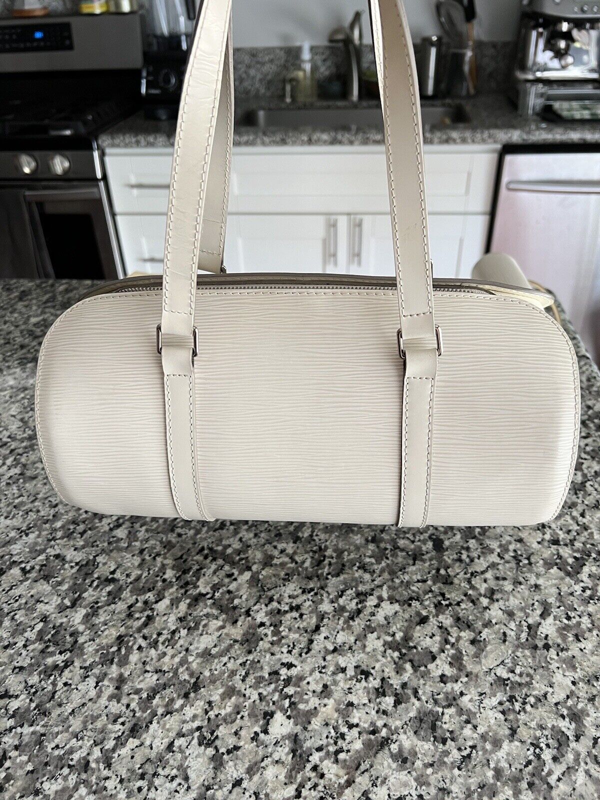 Shop Authentic Louis Vuitton Epi Leather Soufflot Handbag Online