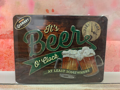   It´s Beer o´clock   20x15cm Blechschild -  ArtNr. 26214  