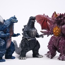 Godzilla  SpaceGodzilla  Destoroyah Mini Soft vinyl figures Lot of 3