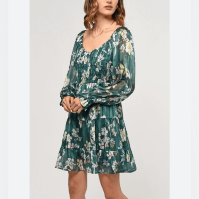 greylin green dress Veneria Halter Midi Dress main image 1