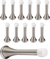 KISEER 12 Pack Spring Door Stops 3 1/4" Flexible Heavy Duty Spring Door Stopp...