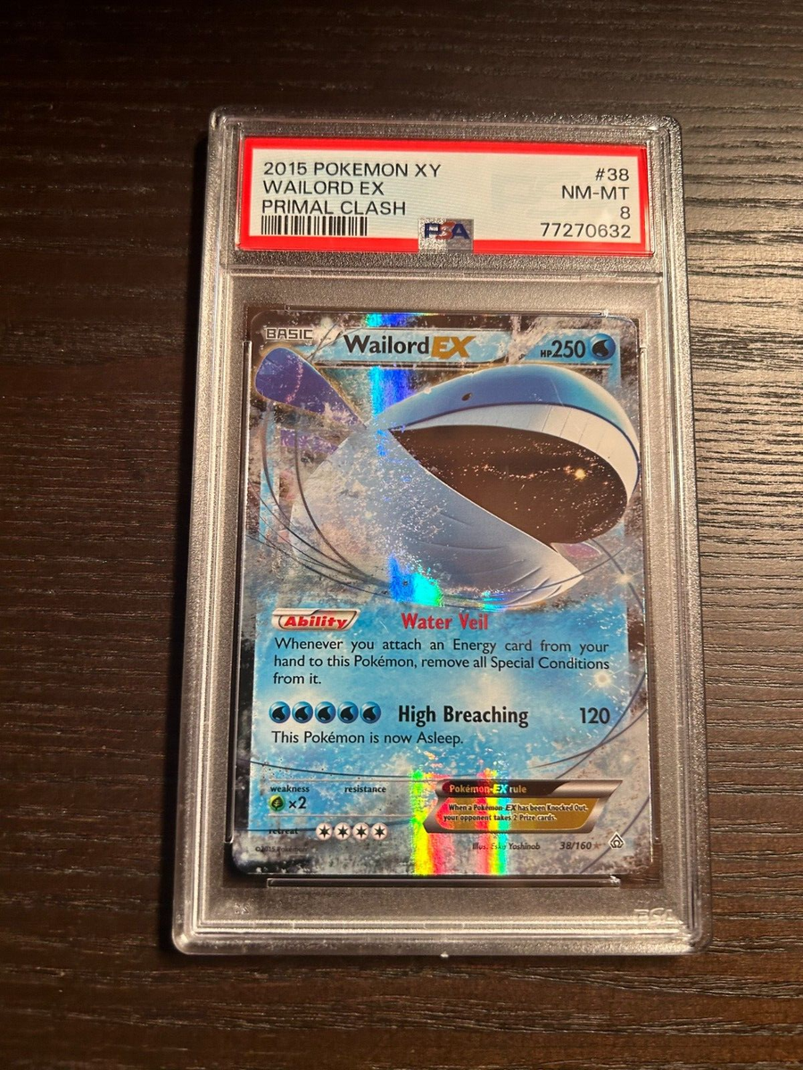 POKEMON 2015 XY Primal Clash WAILORD EX #38 PSA 8 RARE | eBay