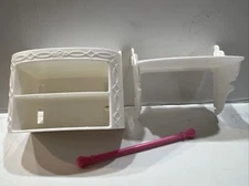 2015 Barbie Dream House- Replacement Parts -Shoe Cabinet And Clothes Shelf