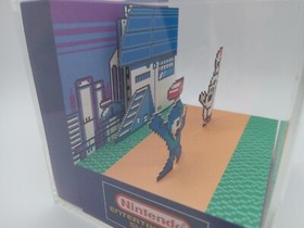 Megaman Mega Man V 5 Nintendo NES Shadow Box Diorama Cube
