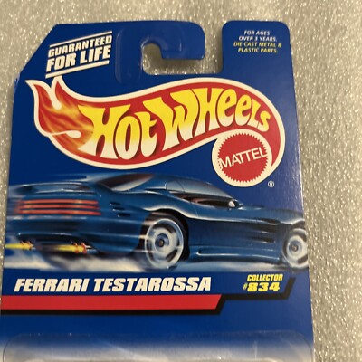 Hot Wheels Collector Series #834 Ferrari Testarossa Black 1997 New