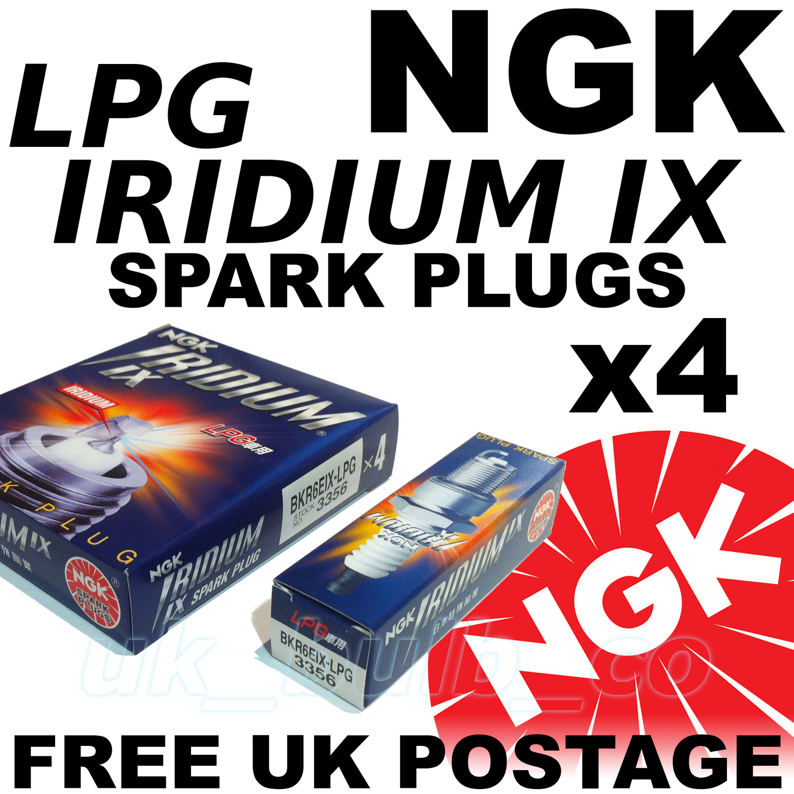 4x NGK IRIDIUM IX LPG SPARK PLUGS AUDI TT 2.0 lt 200bhp TFSI 06  No. 3356