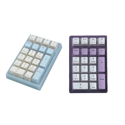 Mechanical Numeric Keypad LED Backlit 21 Key Numpad Corded Gaming Keypad