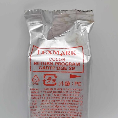 Lexmark 29 Color Ink Cartridge Blister Pack Genuine for X2500 X2530 X2550 X5070