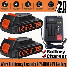 1.5Ah 20V Replacement for Black Decker Lithium ion LBXR20 Battery /Charger