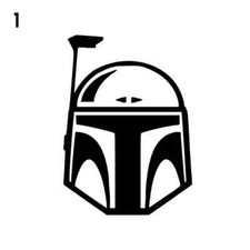 The Mandalorian Boba Fett Helmet Decal Car Window Vinyl Sticker Star Wars