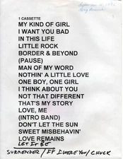 Collin Raye Concert Set List September 15 1995 Long Branch Country Music