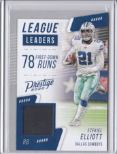 2020 Prestige Football League Leaders Jersey Blue #13 Ezekiel Elliott Cowboys