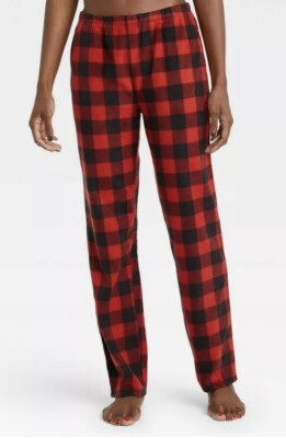 Wondershop Men's Fleece Lounge Pants Pajamas 3XL Buffalo Plaid Red