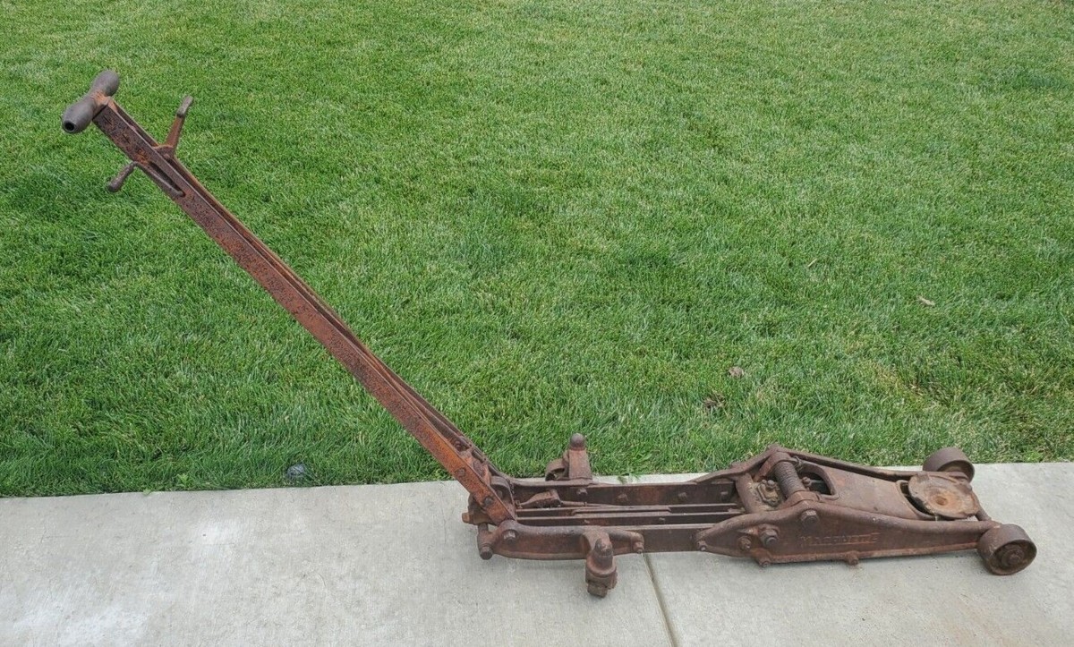 ヴィンテージ　ジャッキ Old Vintage MARQUETTE Floor Jack Unrestored | eBay