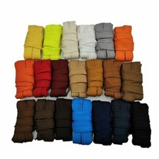 Sehr breite Laces Schn&uuml;rsenkel Turnschuhe Sneaker L 90 - 140cm x 18 - 20mm Neu!