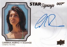 2020 Upper Deck James Bond Autograph Card SS-CM Caterina Murino as Solange