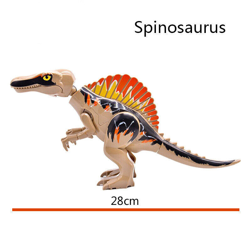 Kids Dinosaurs Building Blocks Toy Spinosaurus Brachiosaurus Figure