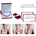 16 Inch Pearl Set 7-8mm ROUND Black Pearl Necklace Bracelet Earrings Freshwater — photo 6