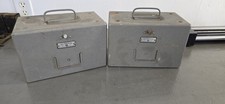 Brumberger Reel to Reel Metal Storage Case B Film Case Lot Pair