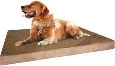 47X29X4" Extra Large Orthopedic Suede Memory Foam Pet Dog Bed Pad 48"X30" Crate
