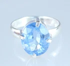 8.30 Ct Natural Aquamarine 11 x 9 mm Oval Gemstone Certified Ring Black Friday