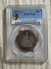 1872-CC 50c Seated Liberty Half Dollar PCGS G4 Gold Shield Key Date