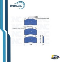 GNC P1017 BremsbeläGe Vorderachse FüR Alfa Romeo 159 166 Brera Lancia Kappa