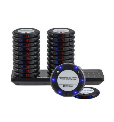 Retekess TD163 Restaurant Pager System, Pager und Piepser, 20 Pager, 400M