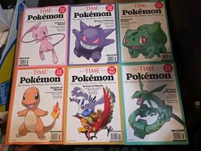 POKEMON TIME Magazine Lot Of 6 Mew Gengar Cha...