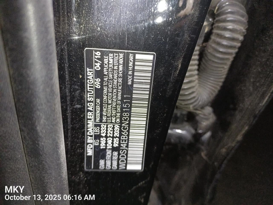 BLK LEFT FRONT DOOR TRIM PANEL 11772003018G72 2016 MERCEDES-BENZ CLA250 Foto 2 de 4