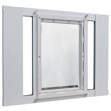 Ideal Pet Aluminum Window Pet Door 27 32" Large Flap 27Swdxl